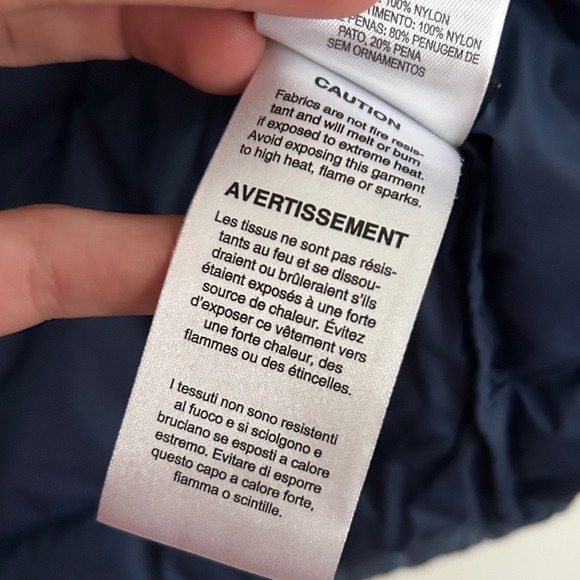 Mountain Hardwear Men's Blue Puffer Vest 650 Down Insulated Zip Front Pockets - Picture 9 of 11